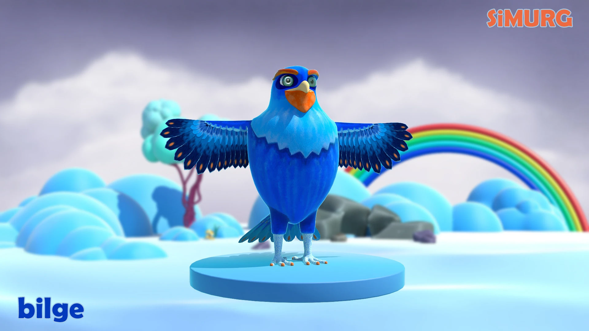 3d bird characters