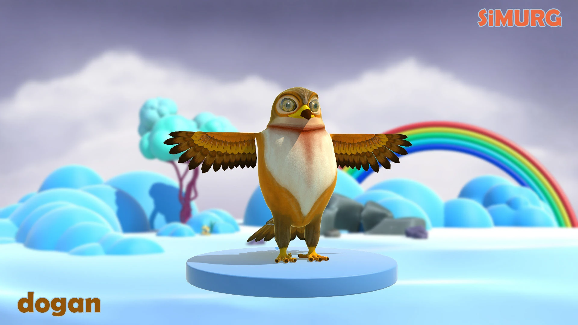 3d bird characters