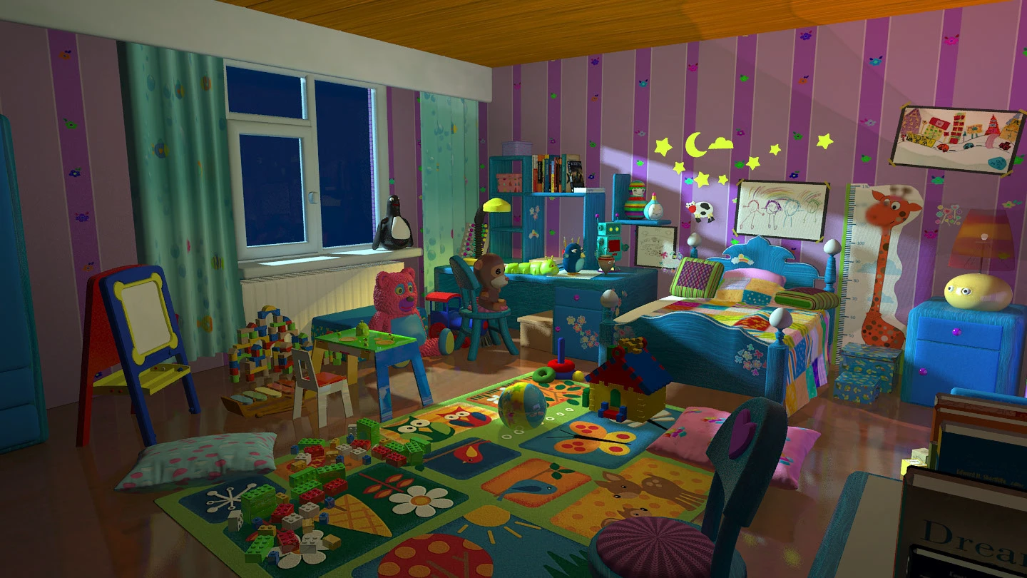 3d toon room