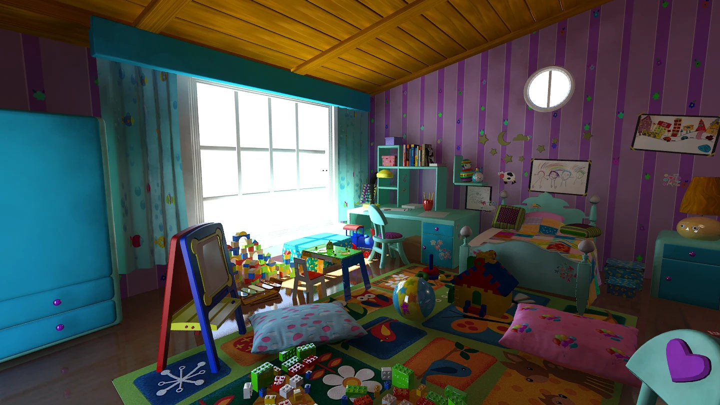 3d toon room