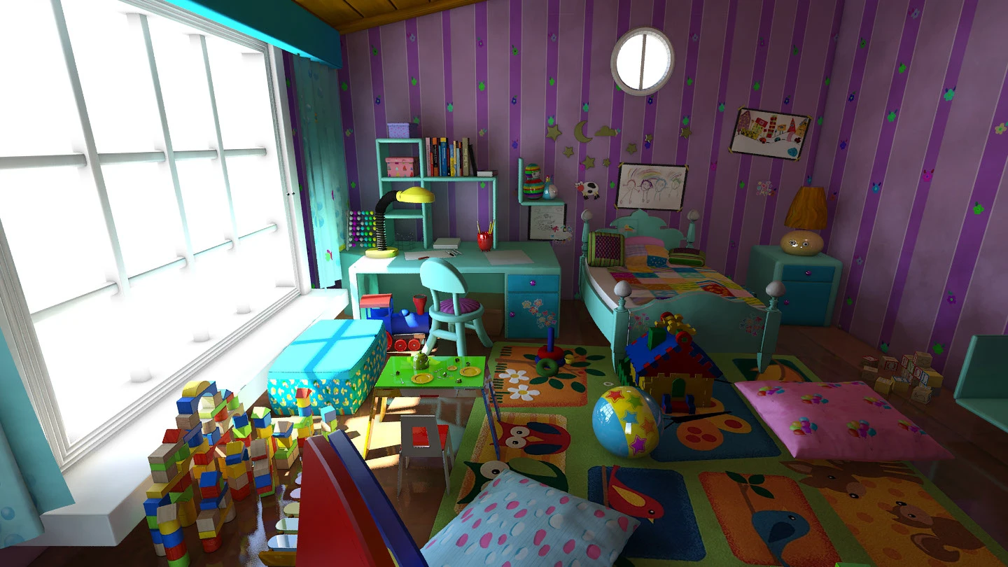 3d toon room