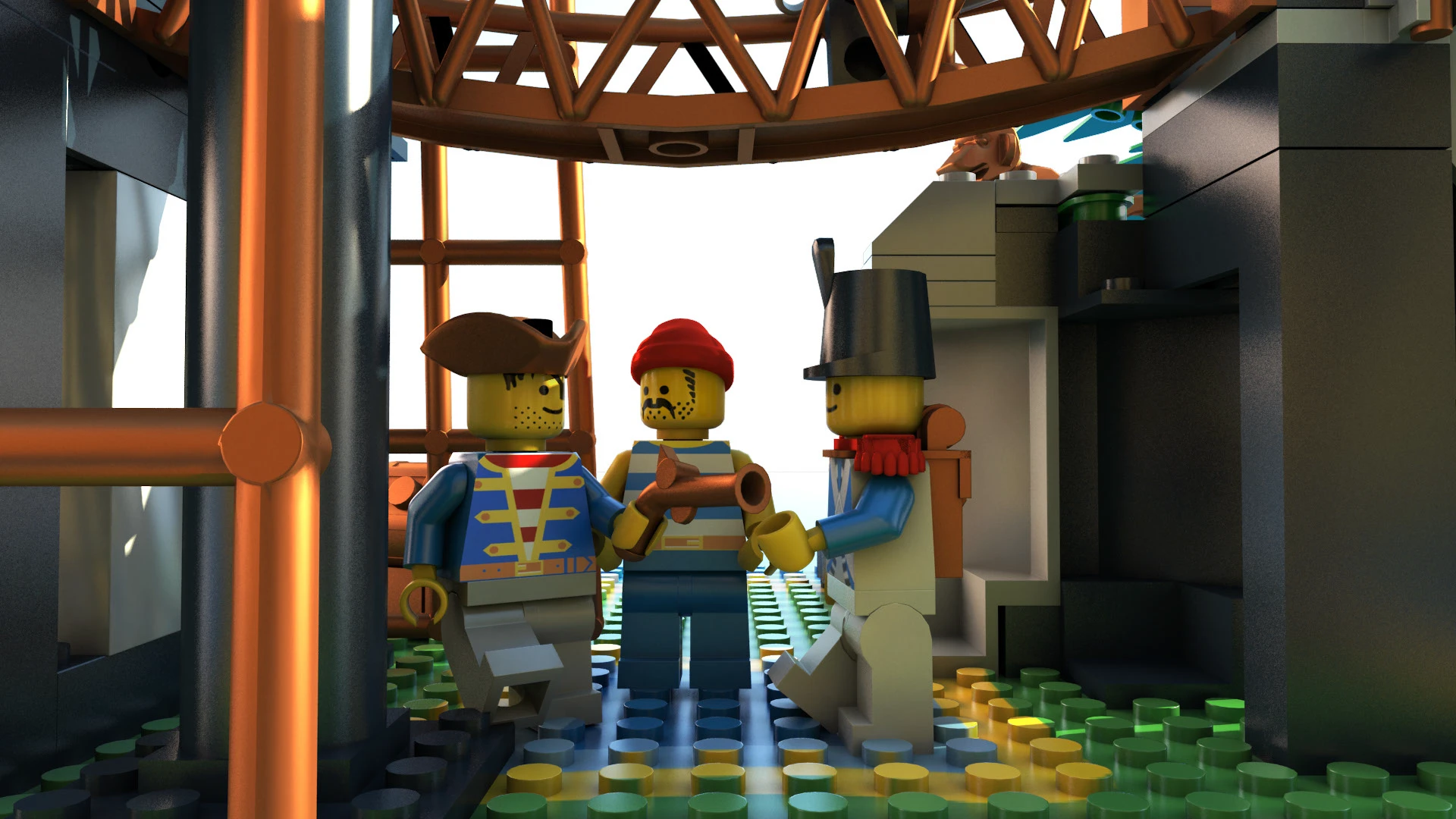 Lego Old Pirates Series 3d realisation