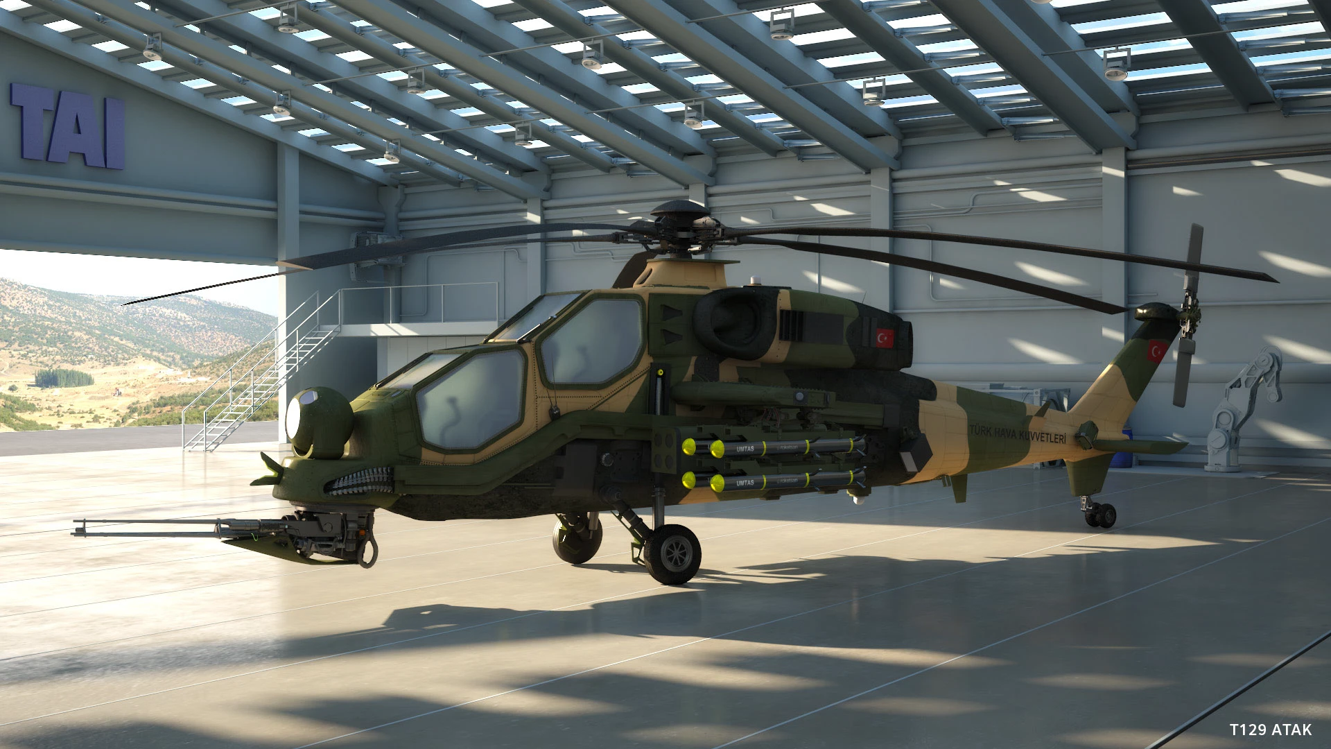 T129 Atak helicopter