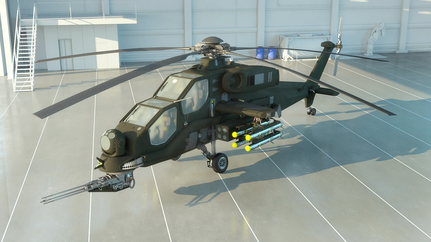T129 Atak helicopter