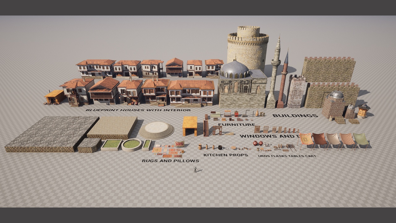 Ottoman Middle East Oriental Historical House Pack