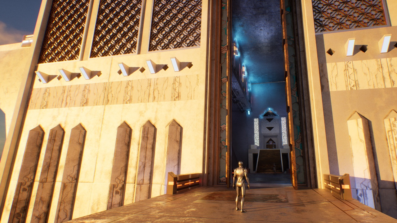 Retro Scifi Temple Architecture Kit