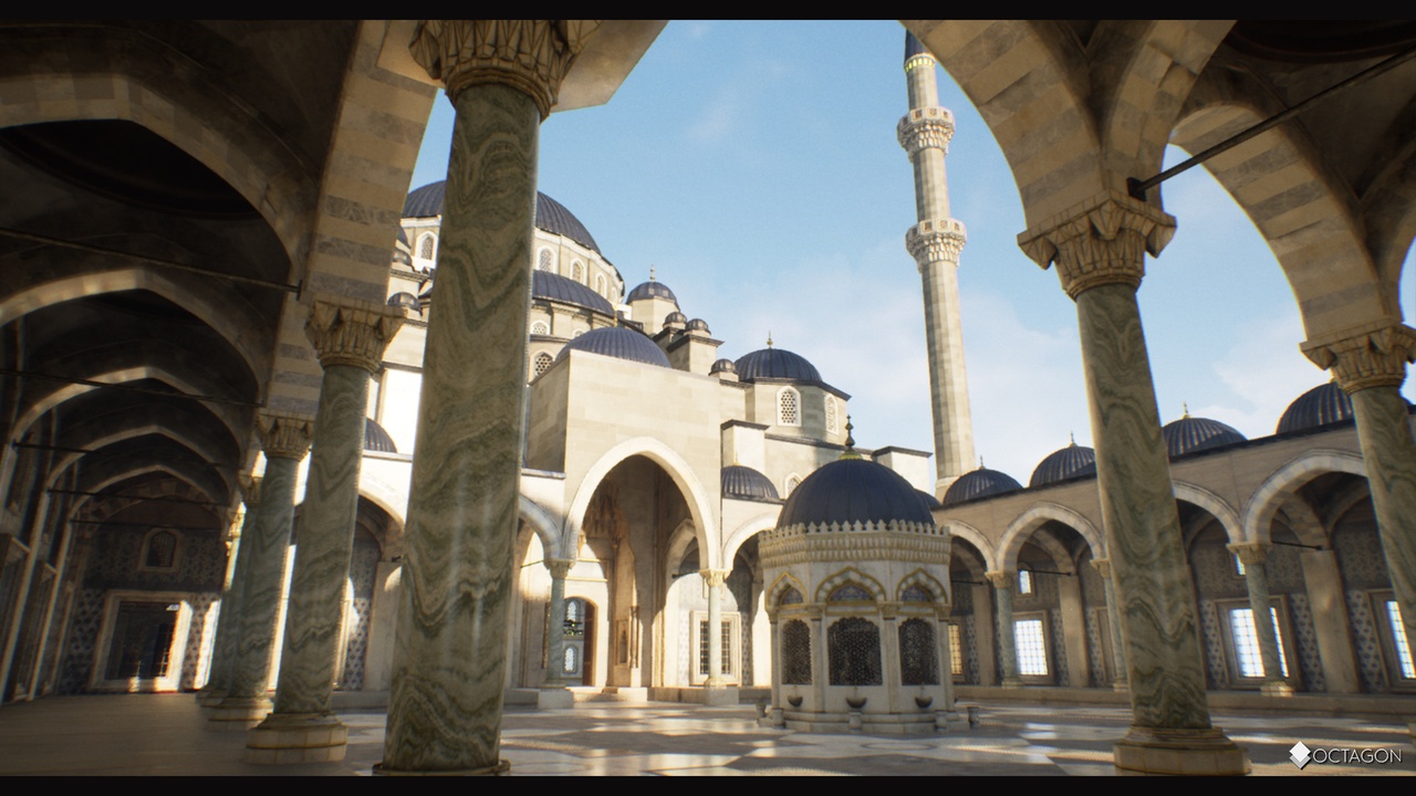 Game Ready Modular Monumental Mosque
