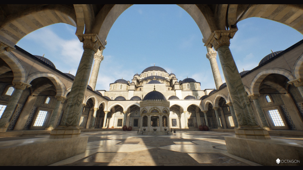 Game Ready Modular Monumental Mosque
