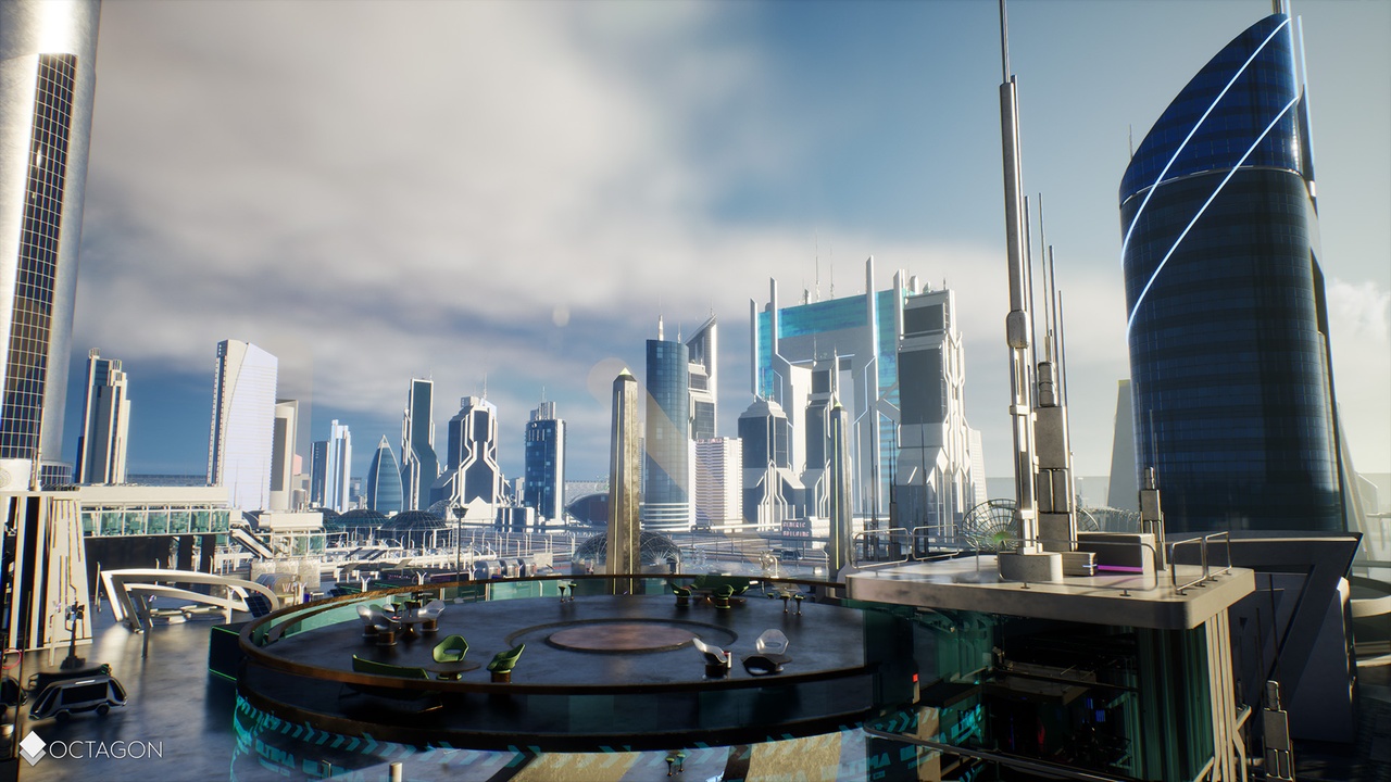 Retro Sci-Fi Futuristic City Pack