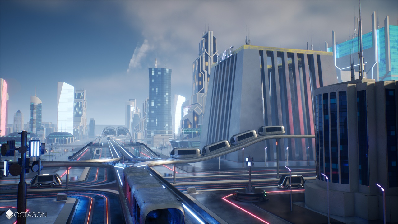 Retro Sci-Fi Futuristic City Pack