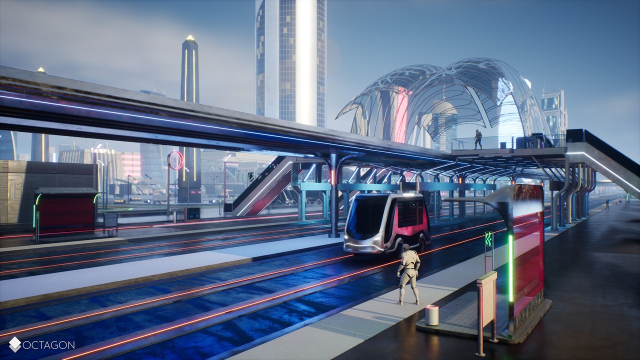 Retro Sci-Fi Futuristic City Pack