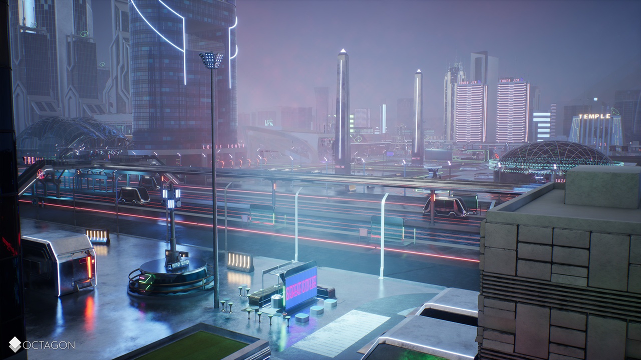 Retro Sci-Fi Futuristic City Pack