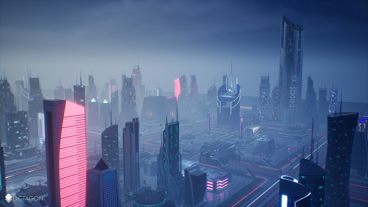 Retro Sci-Fi Futuristic City Pack