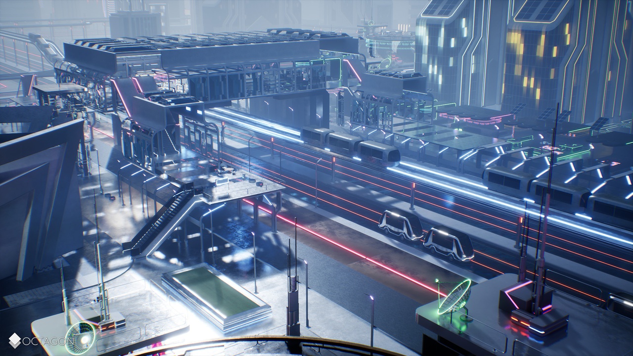 Retro Sci-Fi Futuristic City Pack