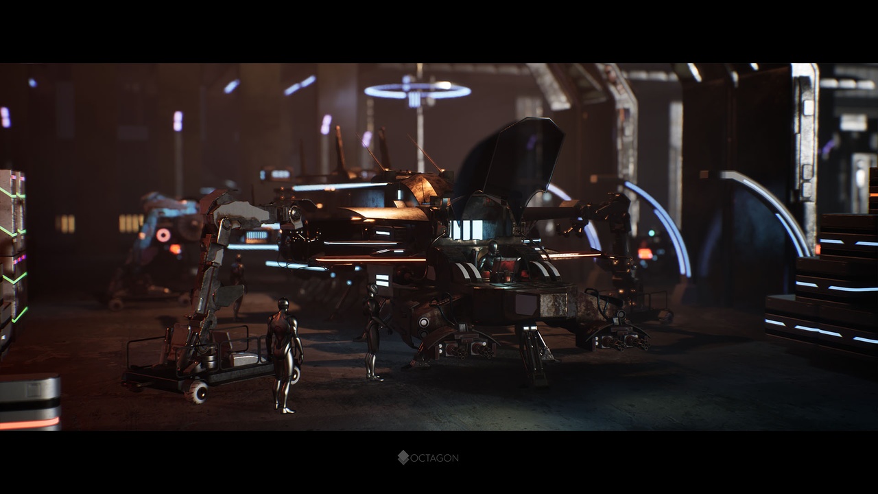 Sci Fi Galactic Space Base & Modular Space Ships