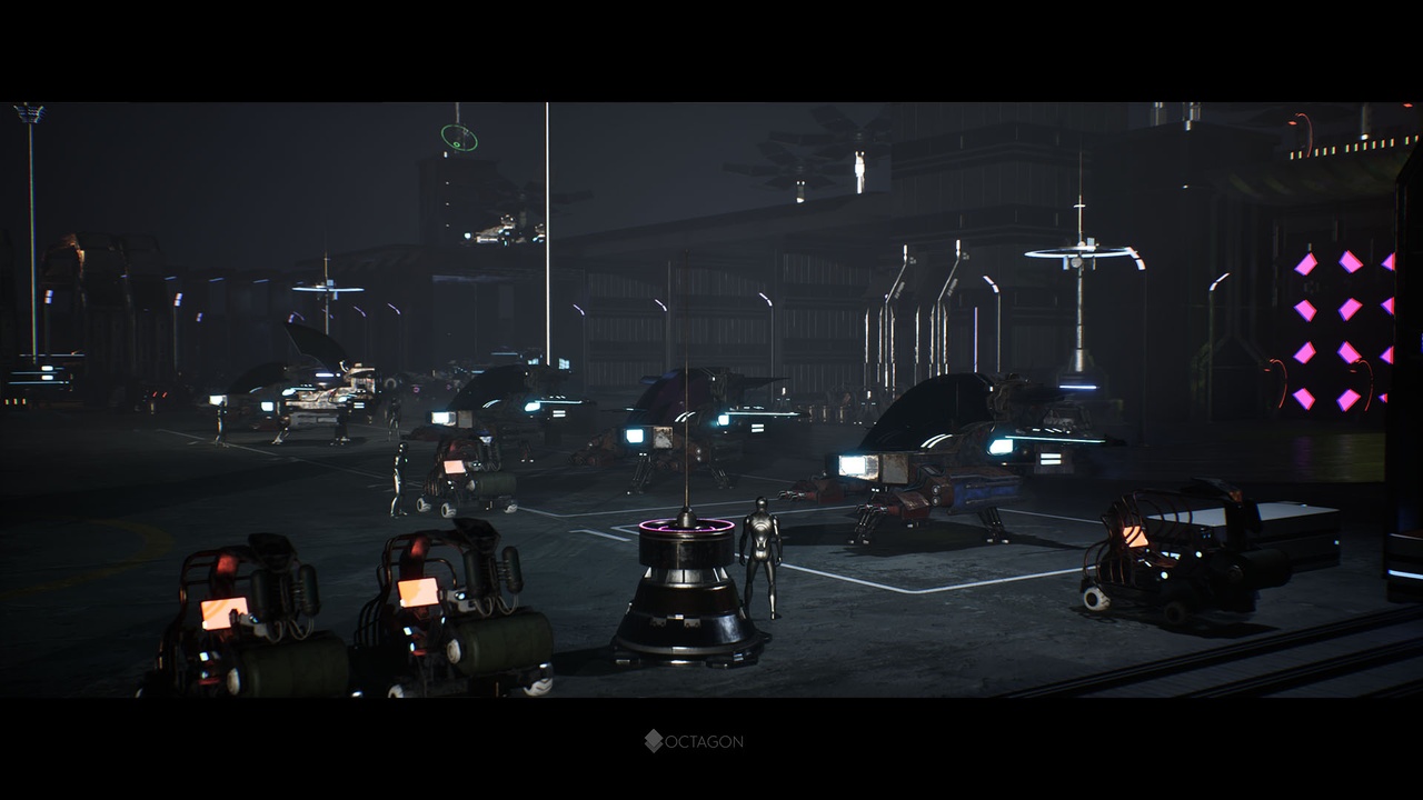 Sci Fi Galactic Space Base & Modular Space Ships