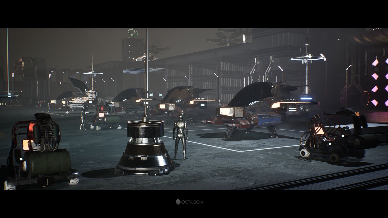 Sci Fi Galactic Space Base & Modular Space Ships