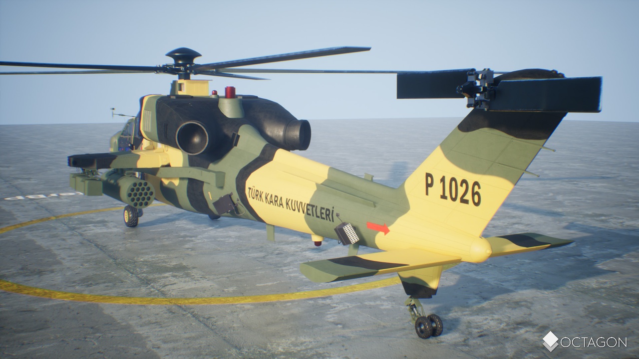 T129 ATAK Attack Helicopter