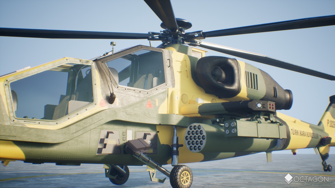T129 ATAK Attack Helicopter