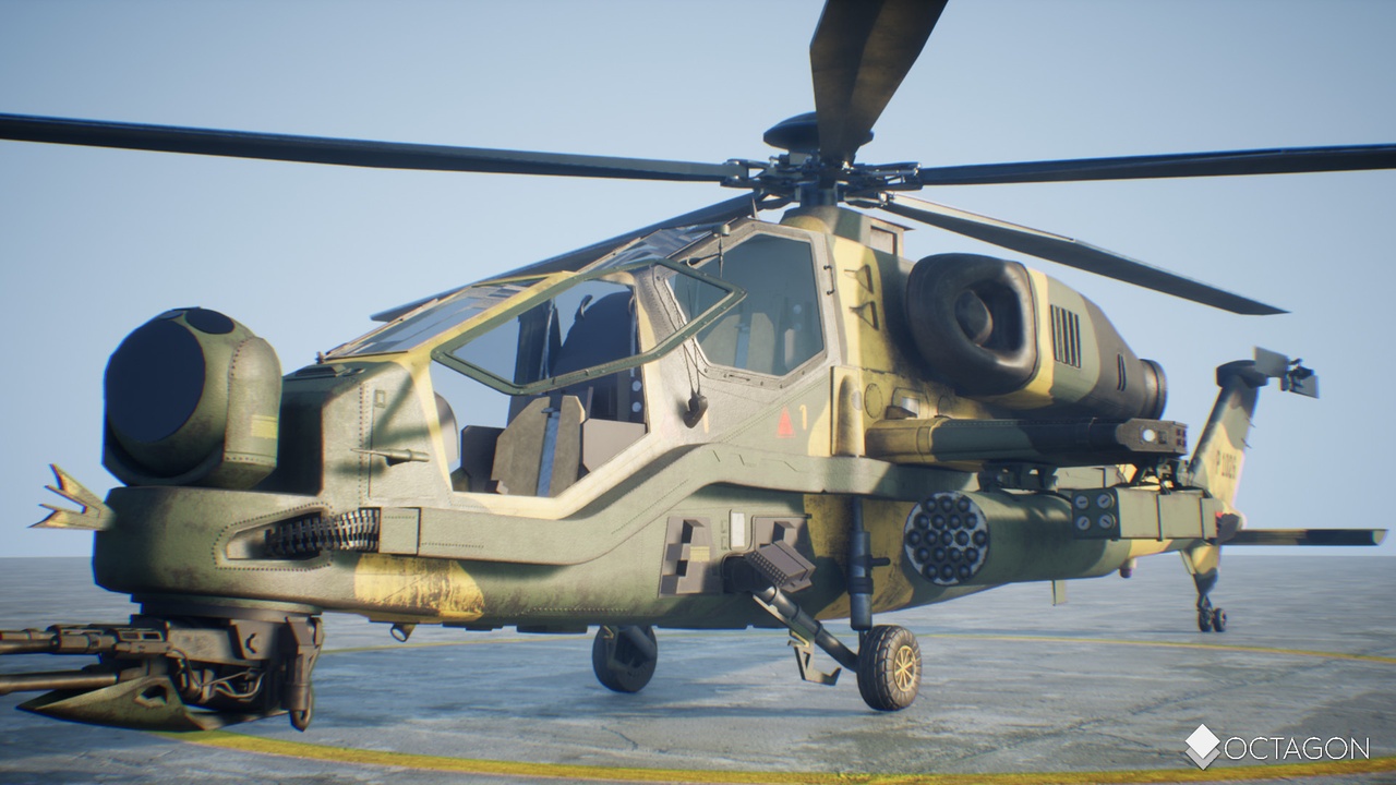 T129 ATAK Attack Helicopter