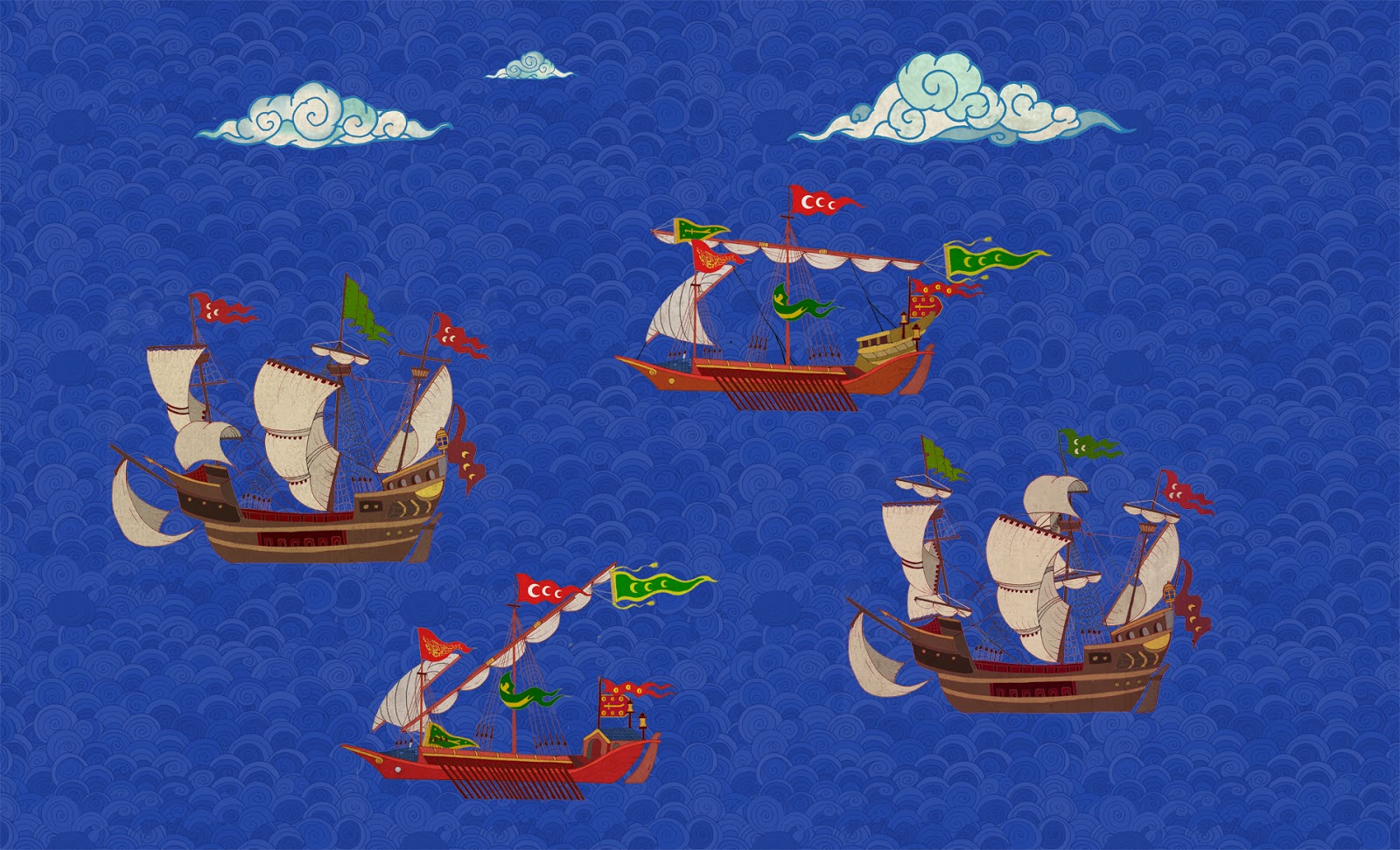 Rodos Adası İllüstrasyonu / Rhodes Island Illustration