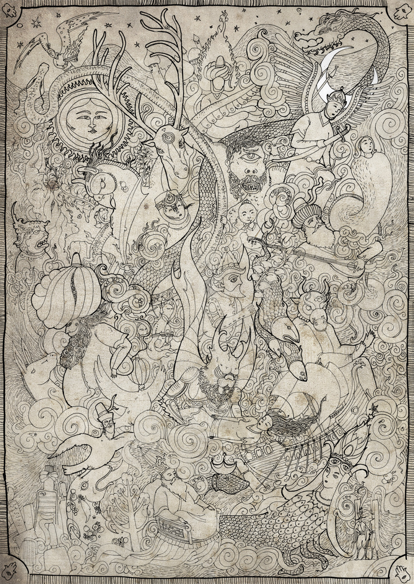 Turk Mitolojisi İllüstrasyonları / Turkish Mythology Illustrations