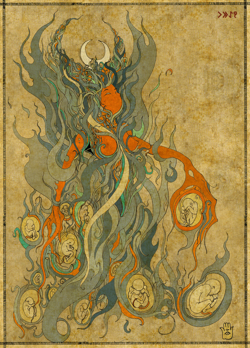 Turk Mitolojisi İllüstrasyonları / Turkish Mythology Illustrations