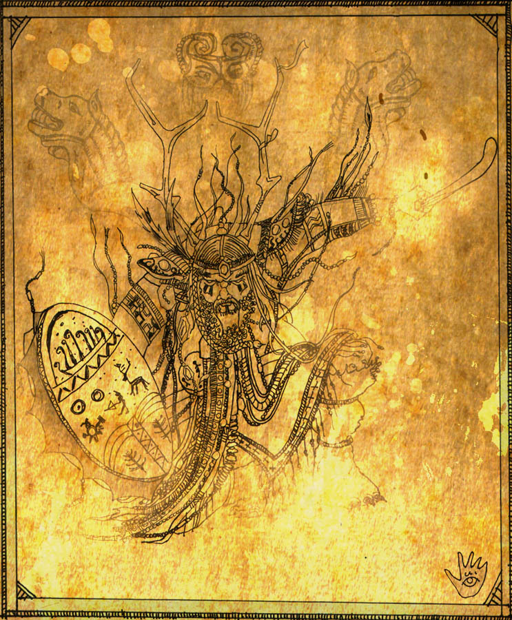 Turk Mitolojisi İllüstrasyonları / Turkish Mythology Illustrations