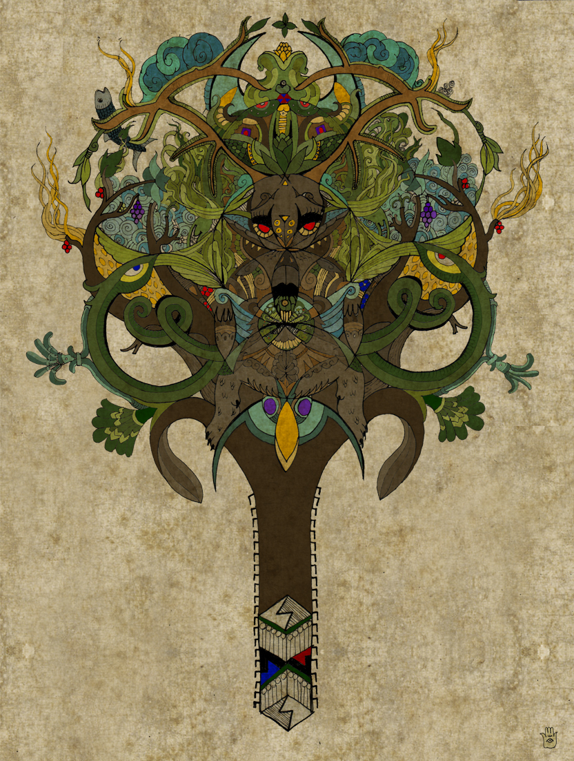 Turk Mitolojisi İllüstrasyonları / Turkish Mythology Illustrations