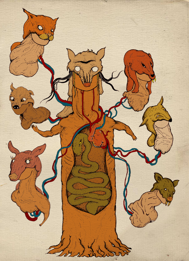 Turk Mitolojisi İllüstrasyonları / Turkish Mythology Illustrations